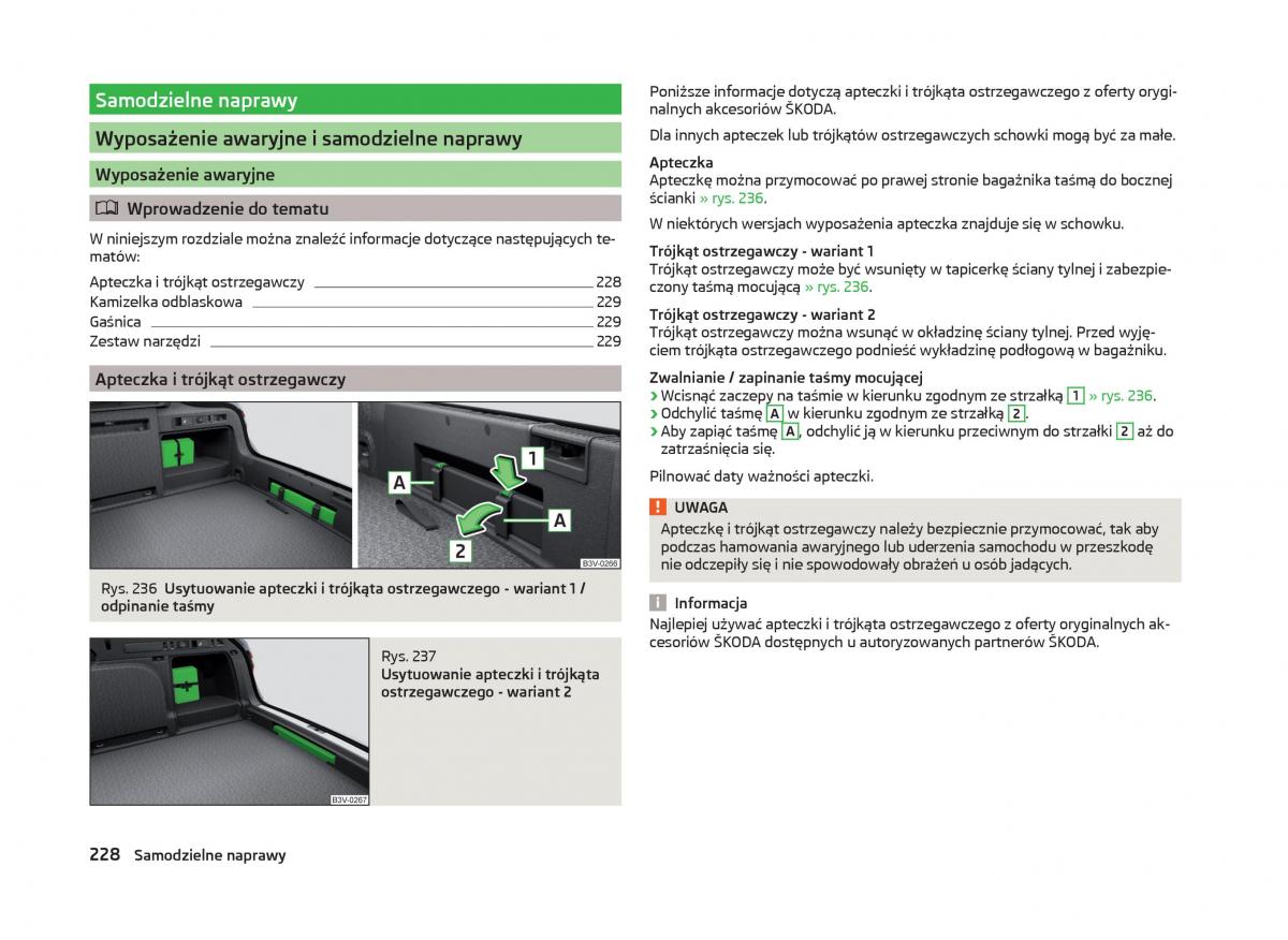 Skoda Superb III 3 instrukcja obslugi / page 231