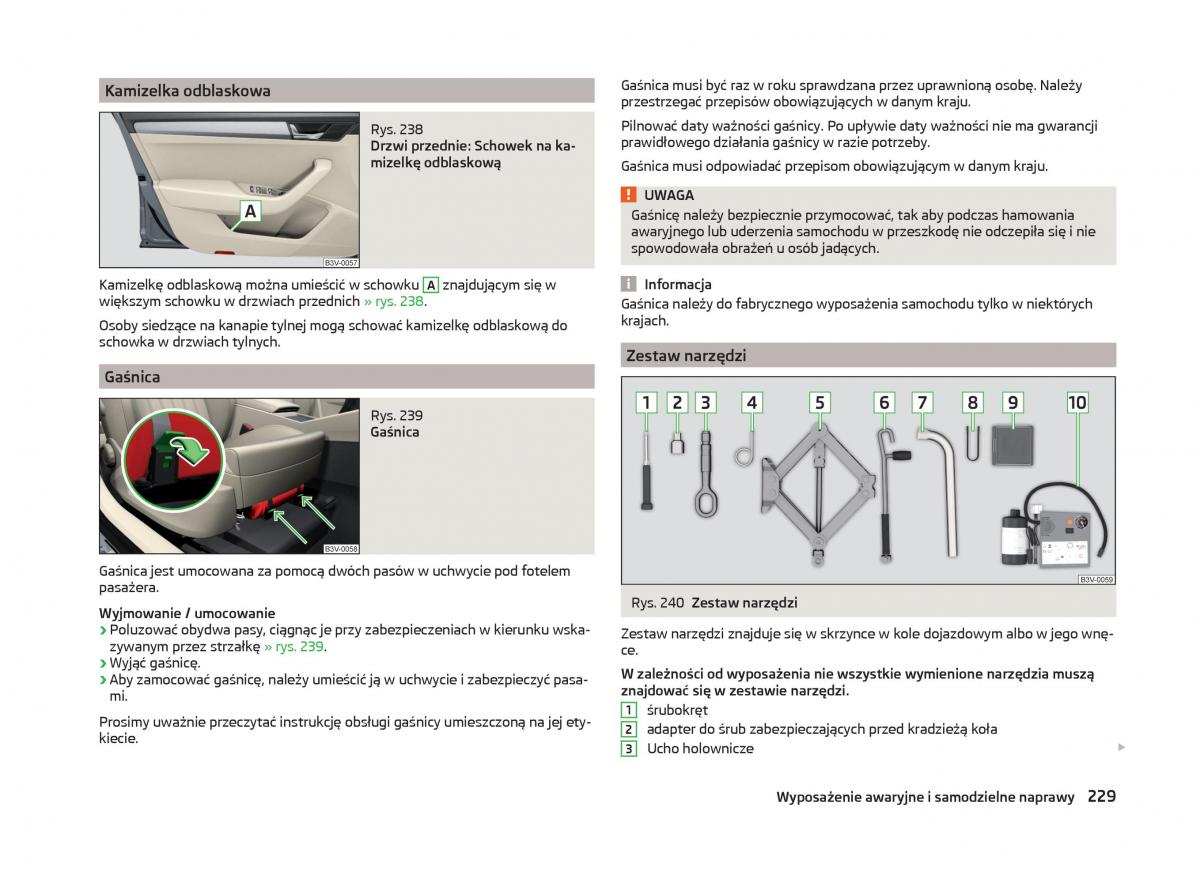 Skoda Superb III 3 instrukcja obslugi / page 232