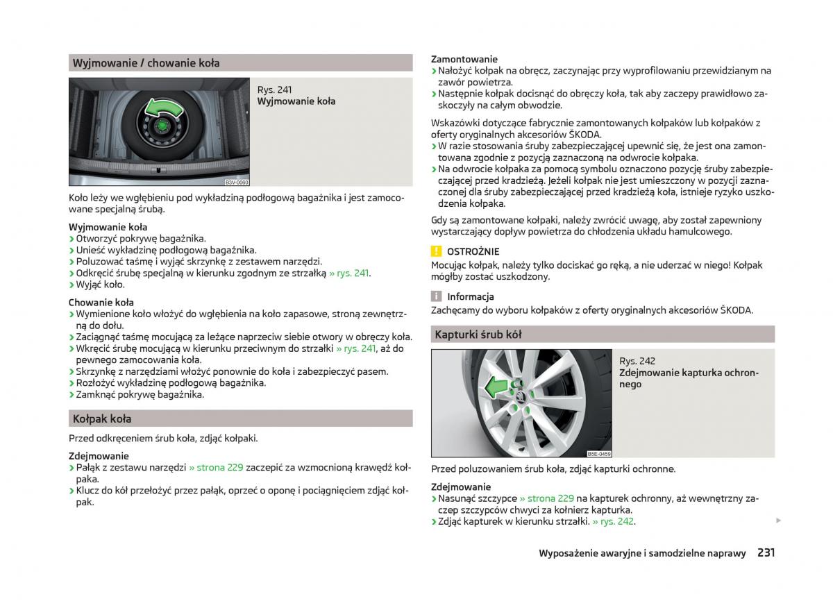 Skoda Superb III 3 instrukcja obslugi / page 234