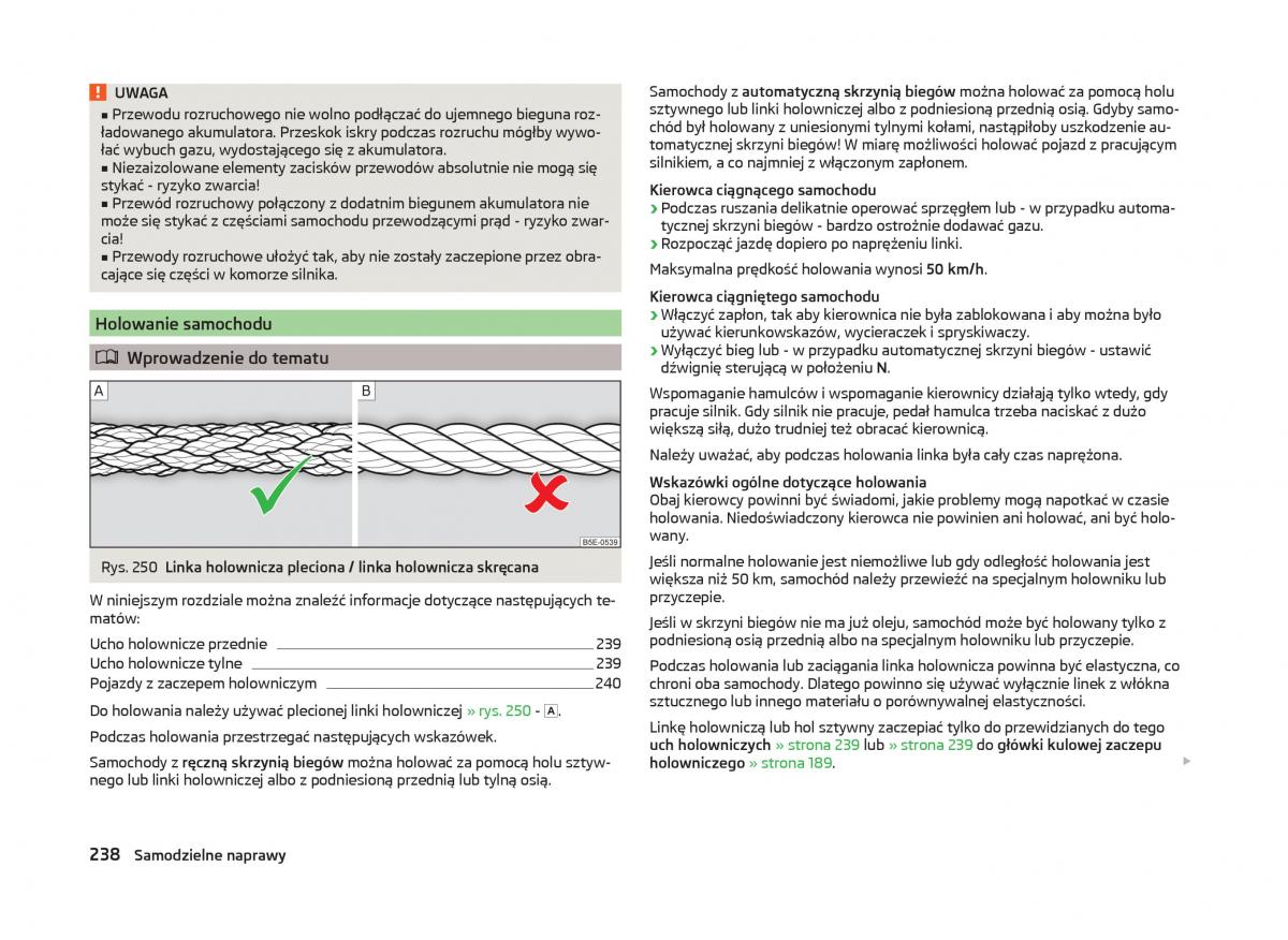 Skoda Superb III 3 instrukcja obslugi / page 241