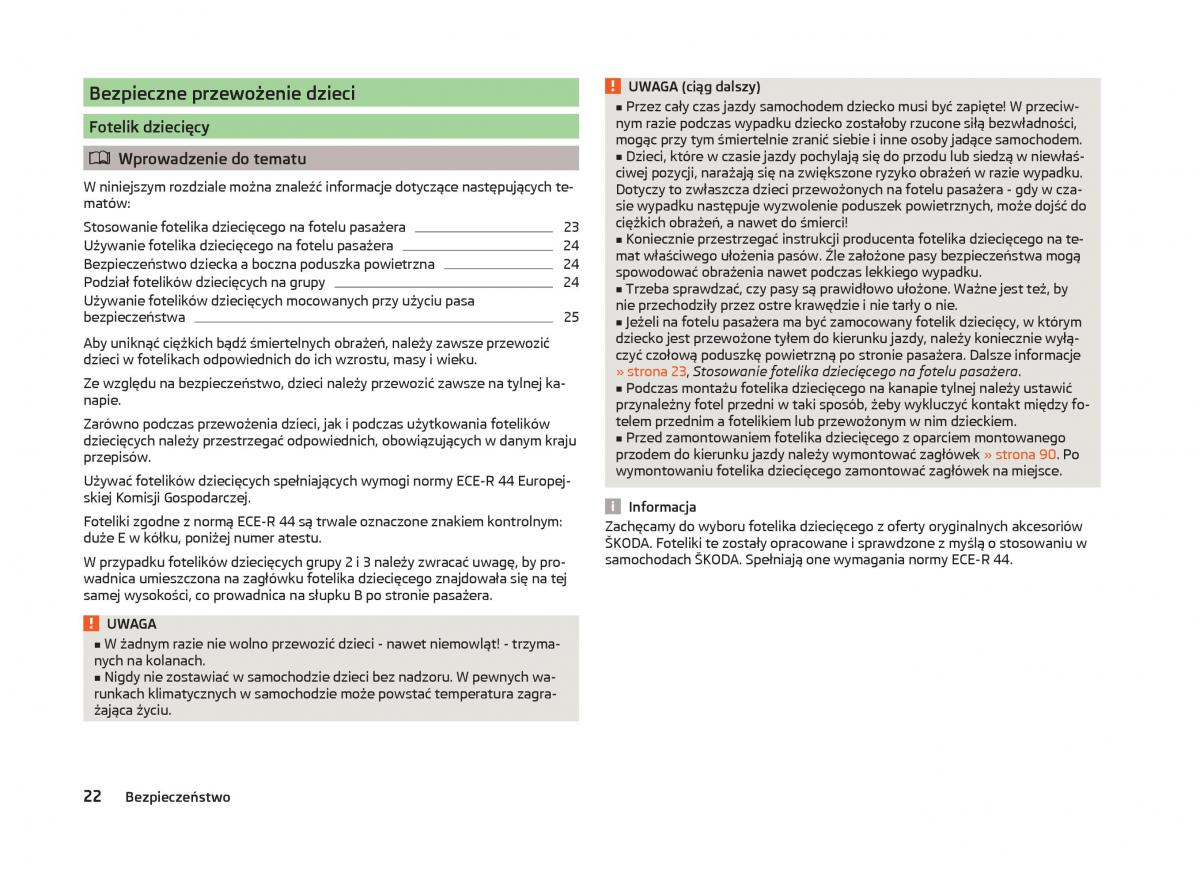 Skoda Superb III 3 instrukcja obslugi / page 25