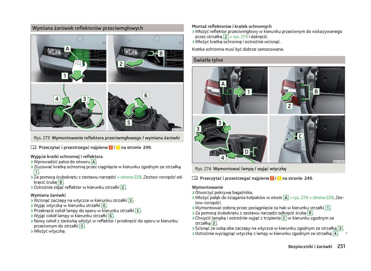 Skoda Superb III 3 instrukcja obslugi / page 254