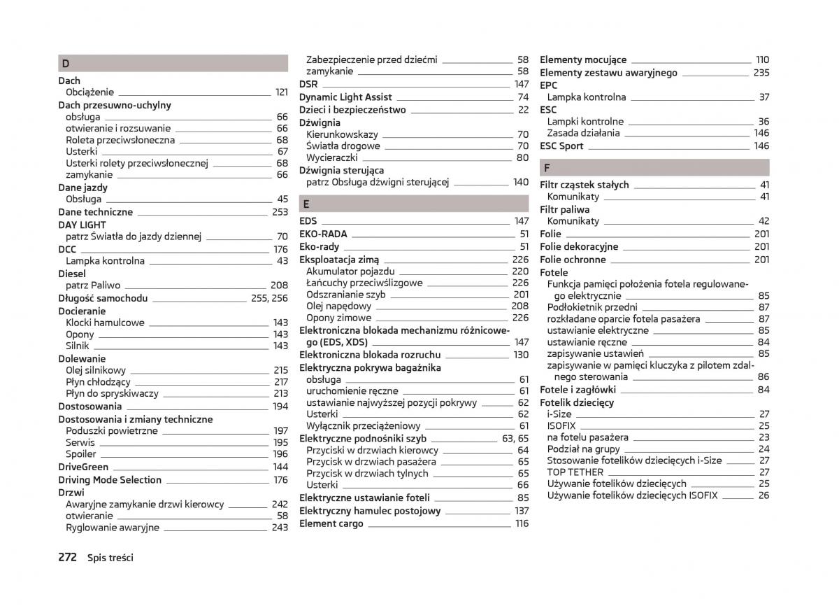 Skoda Superb III 3 instrukcja obslugi / page 275