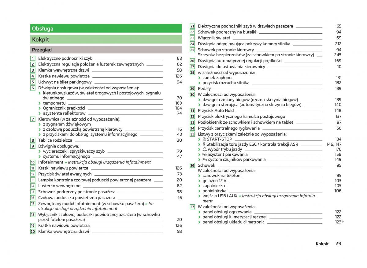 Skoda Superb III 3 instrukcja obslugi / page 32