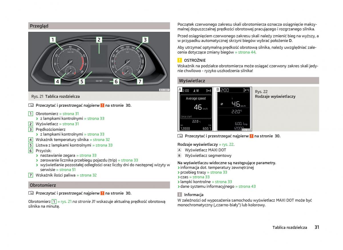 Skoda Superb III 3 instrukcja obslugi / page 34