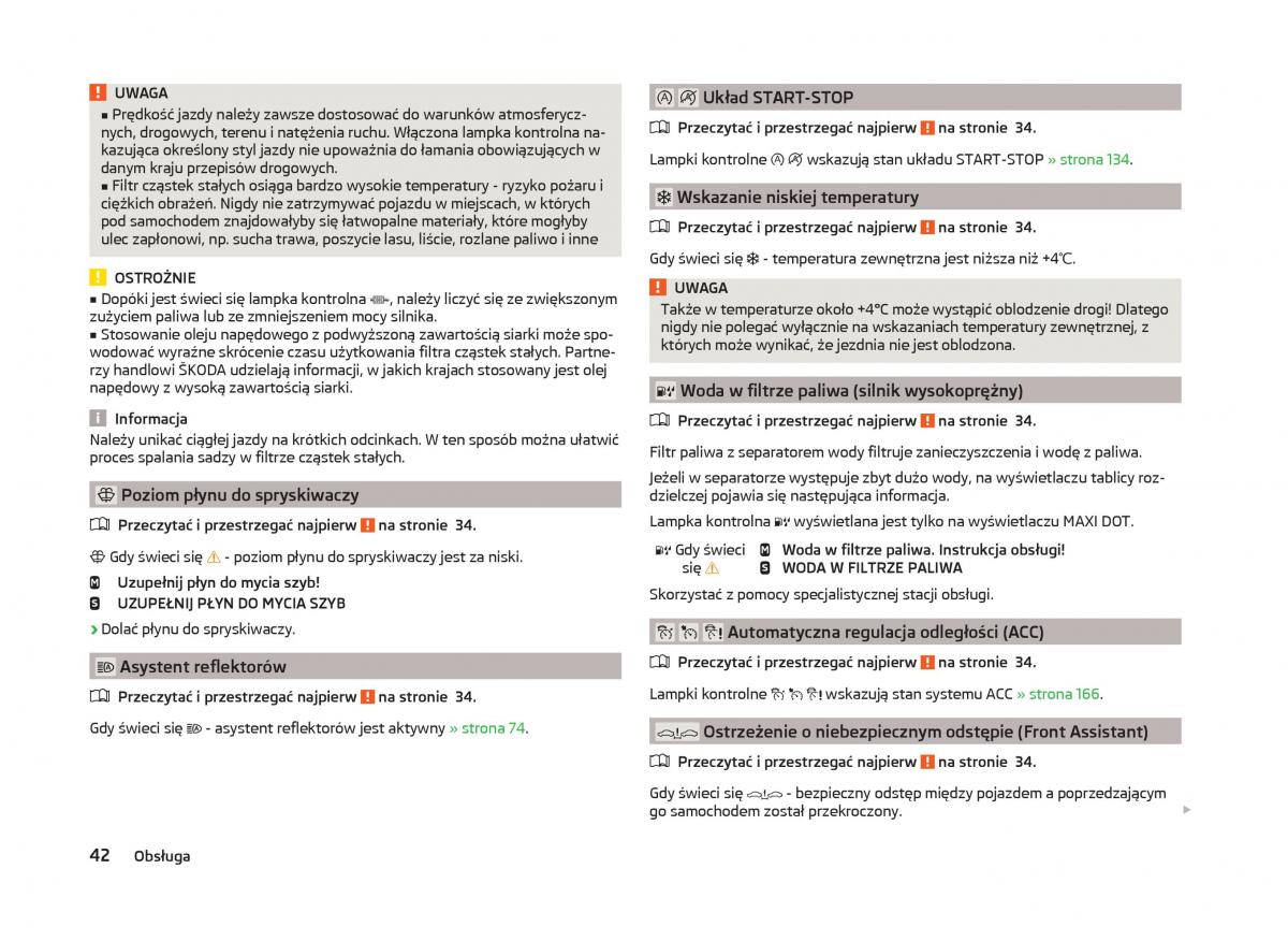 Skoda Superb III 3 instrukcja obslugi / page 45