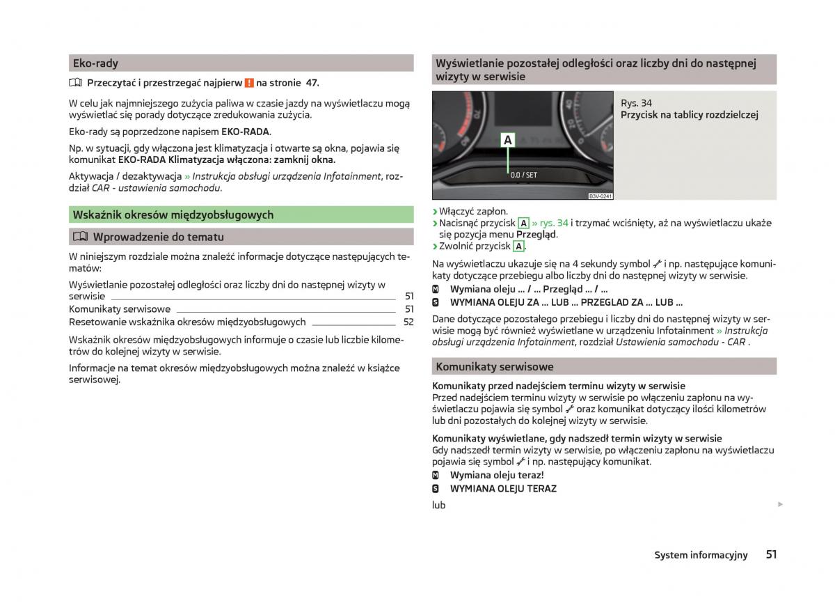 Skoda Superb III 3 instrukcja obslugi / page 54