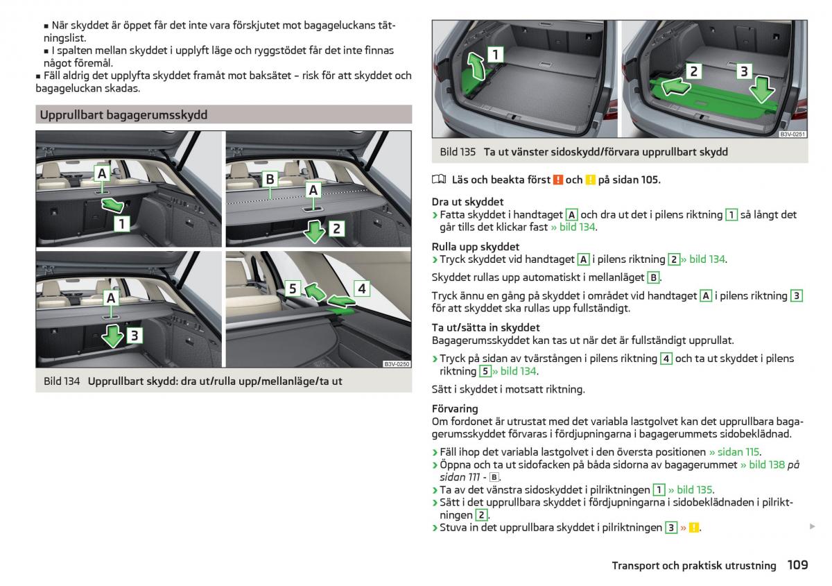 Skoda Superb III 3 instruktionsbok / page 111