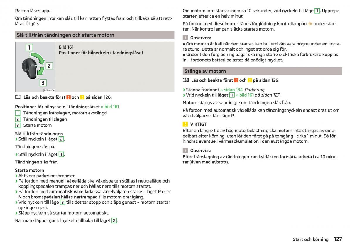 Skoda Superb III 3 instruktionsbok / page 129