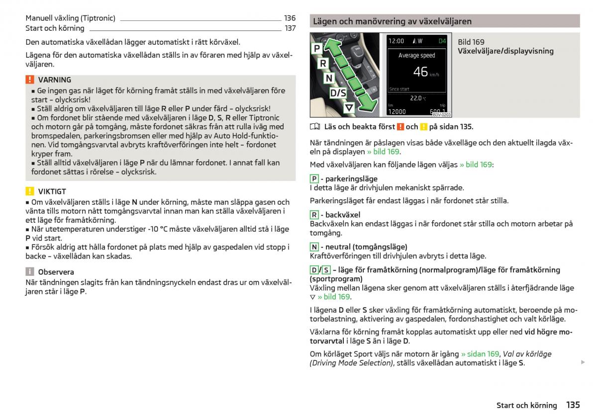 Skoda Superb III 3 instruktionsbok / page 137