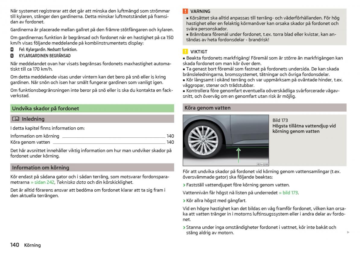 Skoda Superb III 3 instruktionsbok / page 142