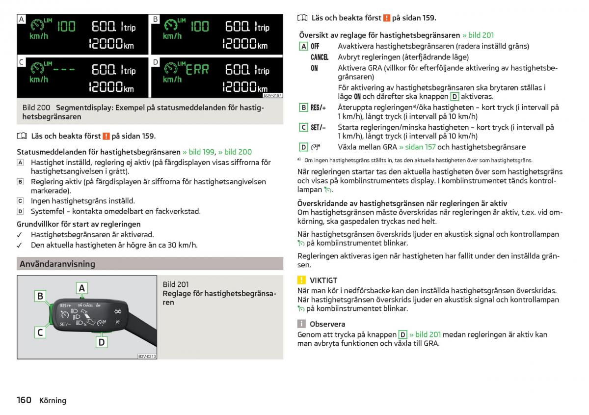 Skoda Superb III 3 instruktionsbok / page 162