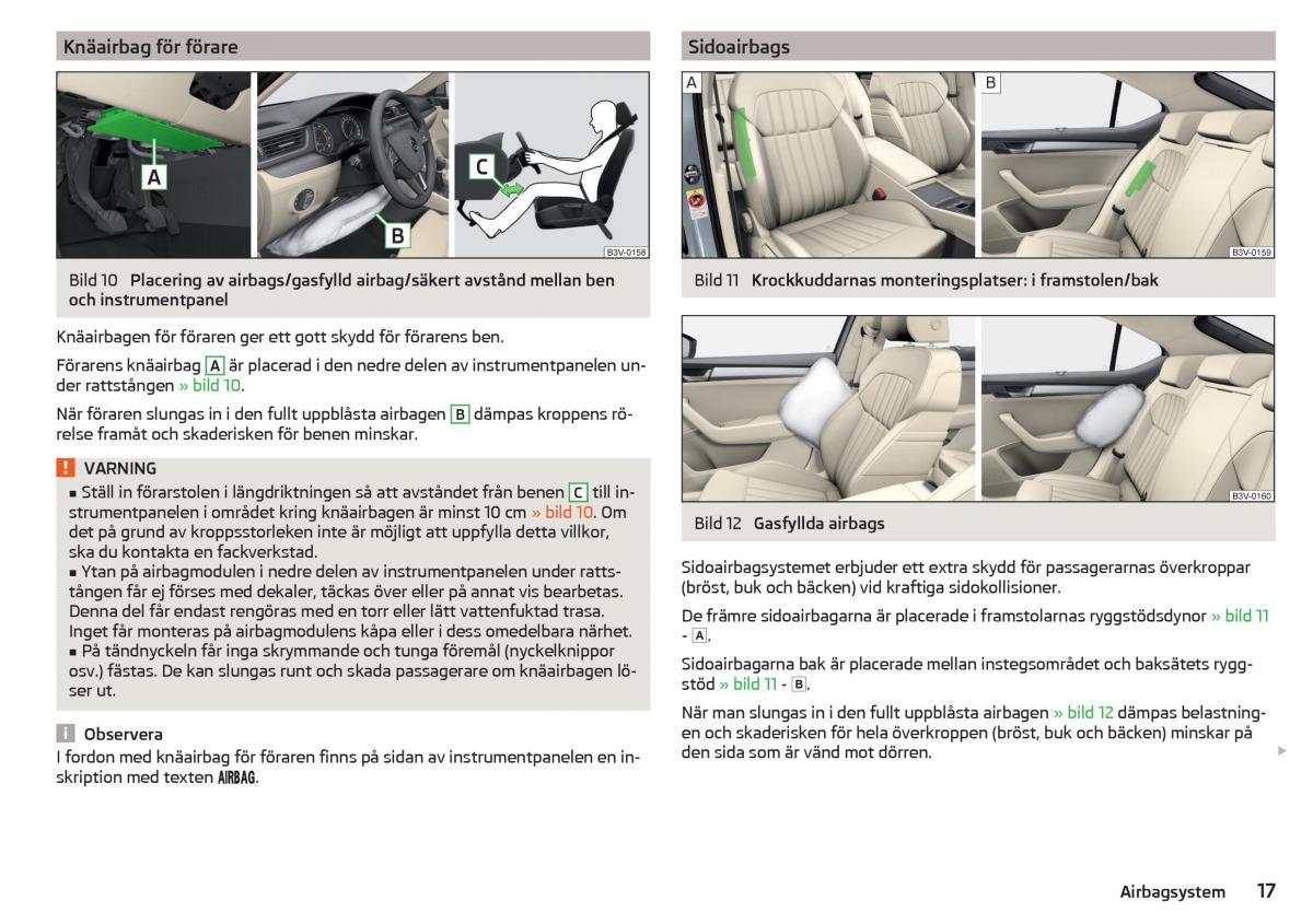 Skoda Superb III 3 instruktionsbok / page 19