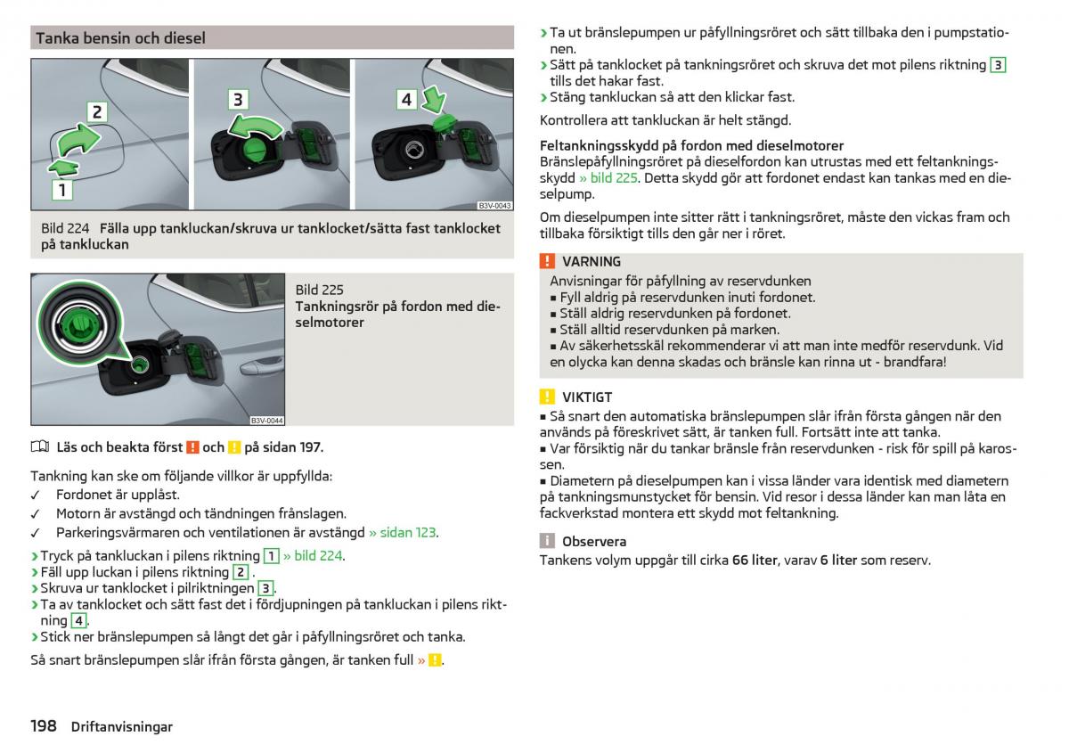 Skoda Superb III 3 instruktionsbok / page 200