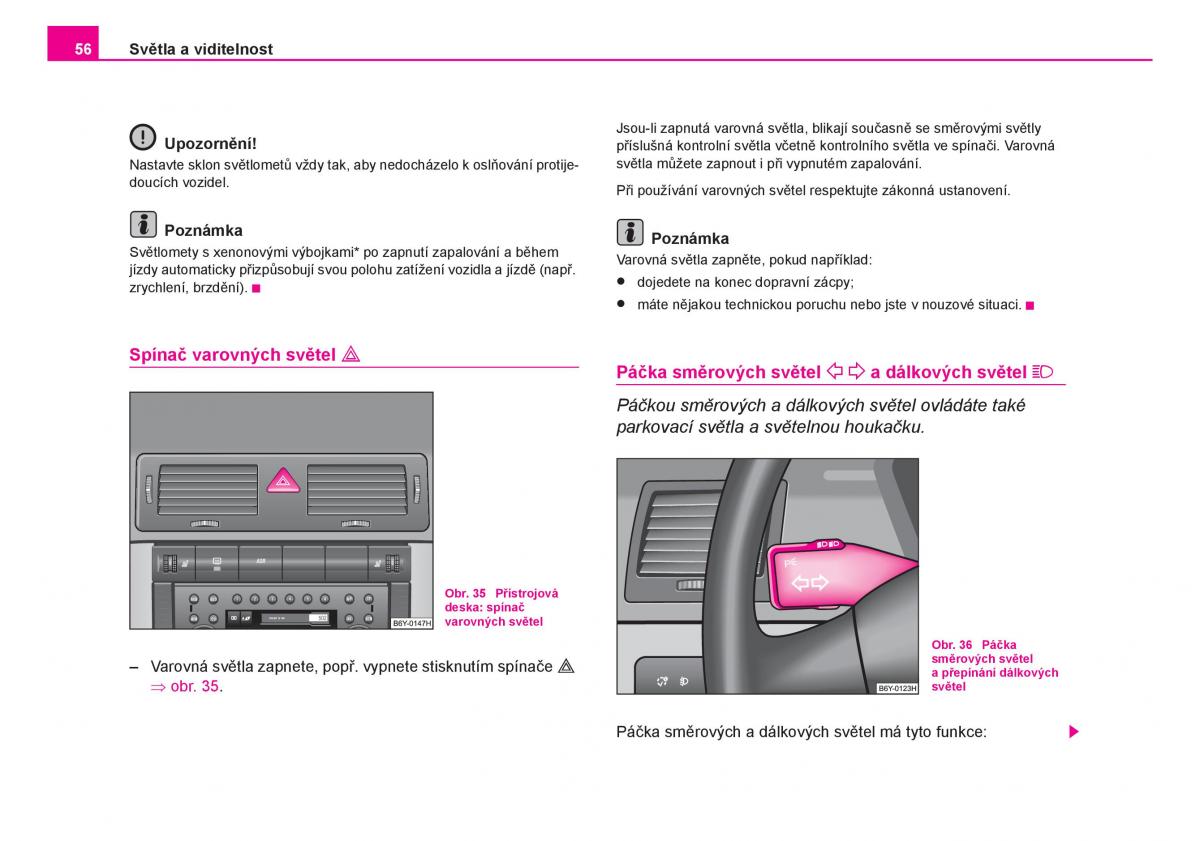 Skoda Fabia I 1 navod k obsludze / page 57