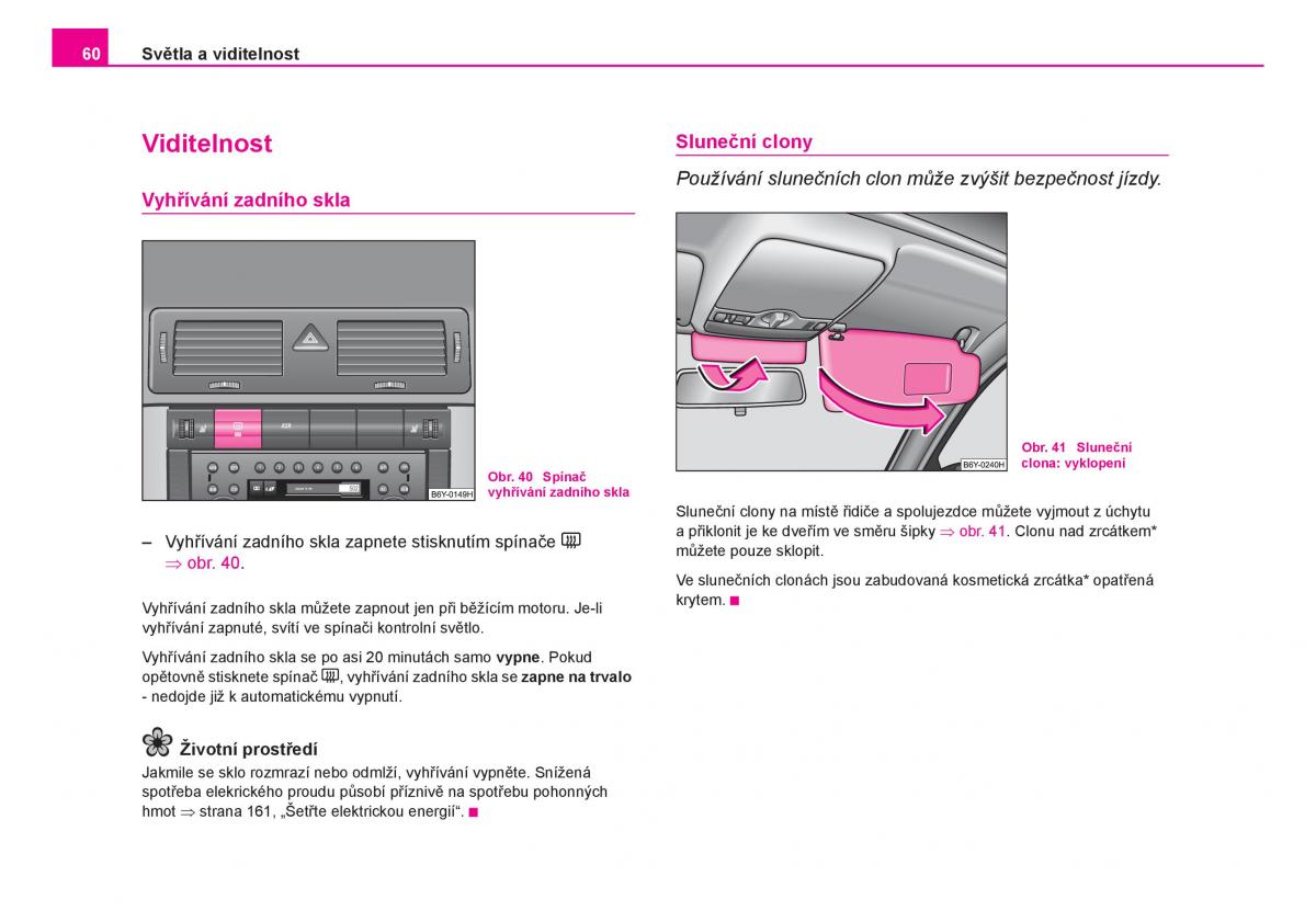 Skoda Fabia I 1 navod k obsludze / page 61