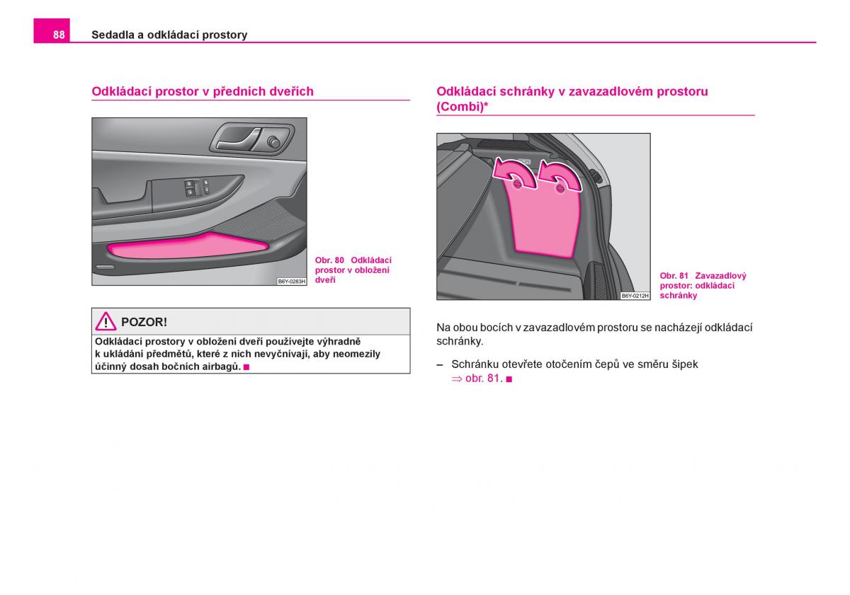 Skoda Fabia I 1 navod k obsludze / page 89