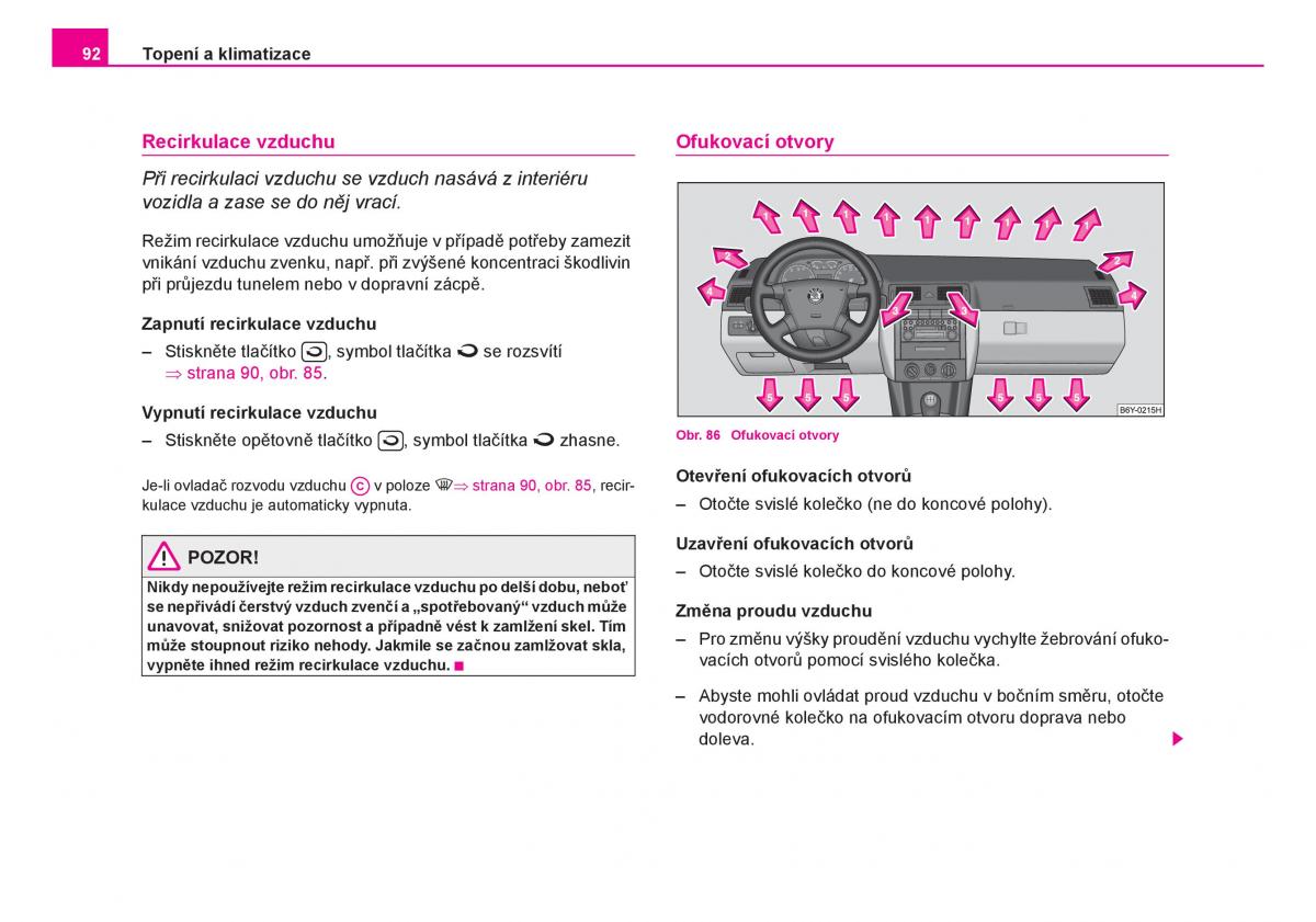 Skoda Fabia I 1 navod k obsludze / page 93