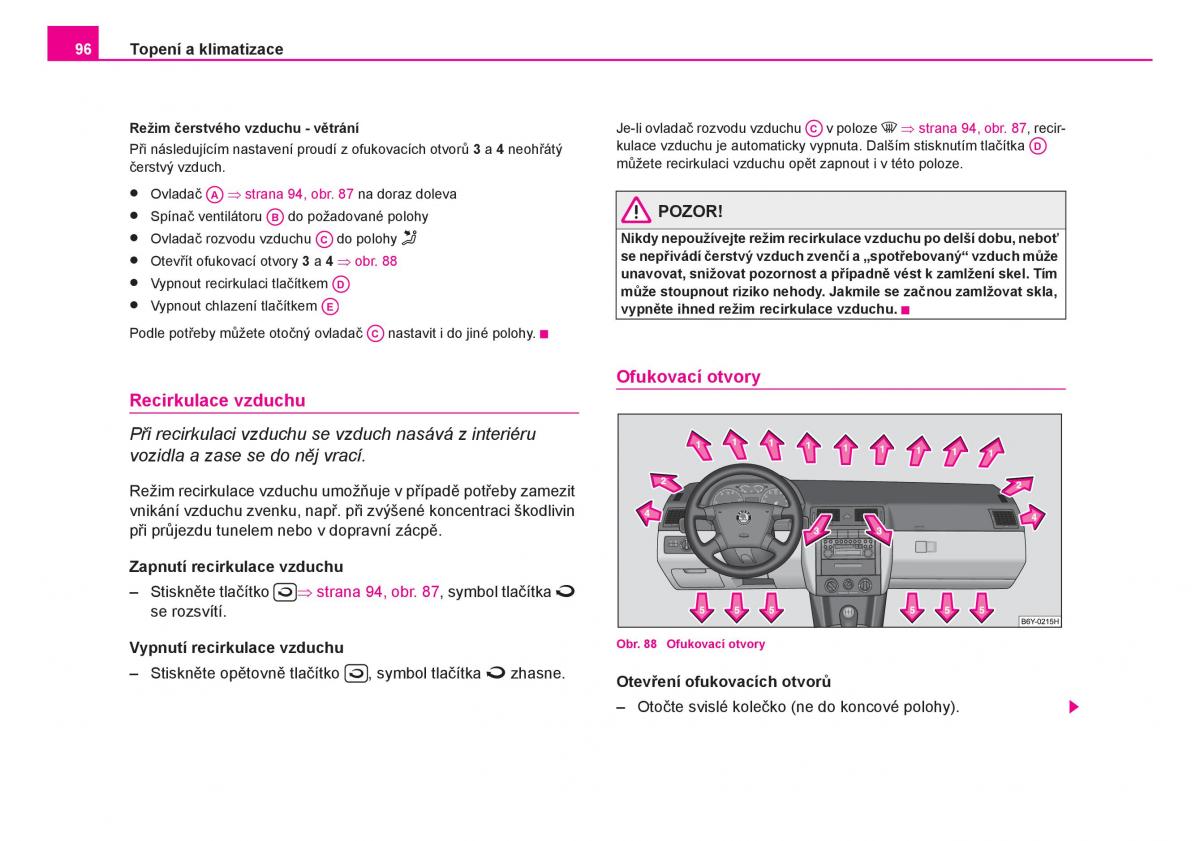 Skoda Fabia I 1 navod k obsludze / page 97