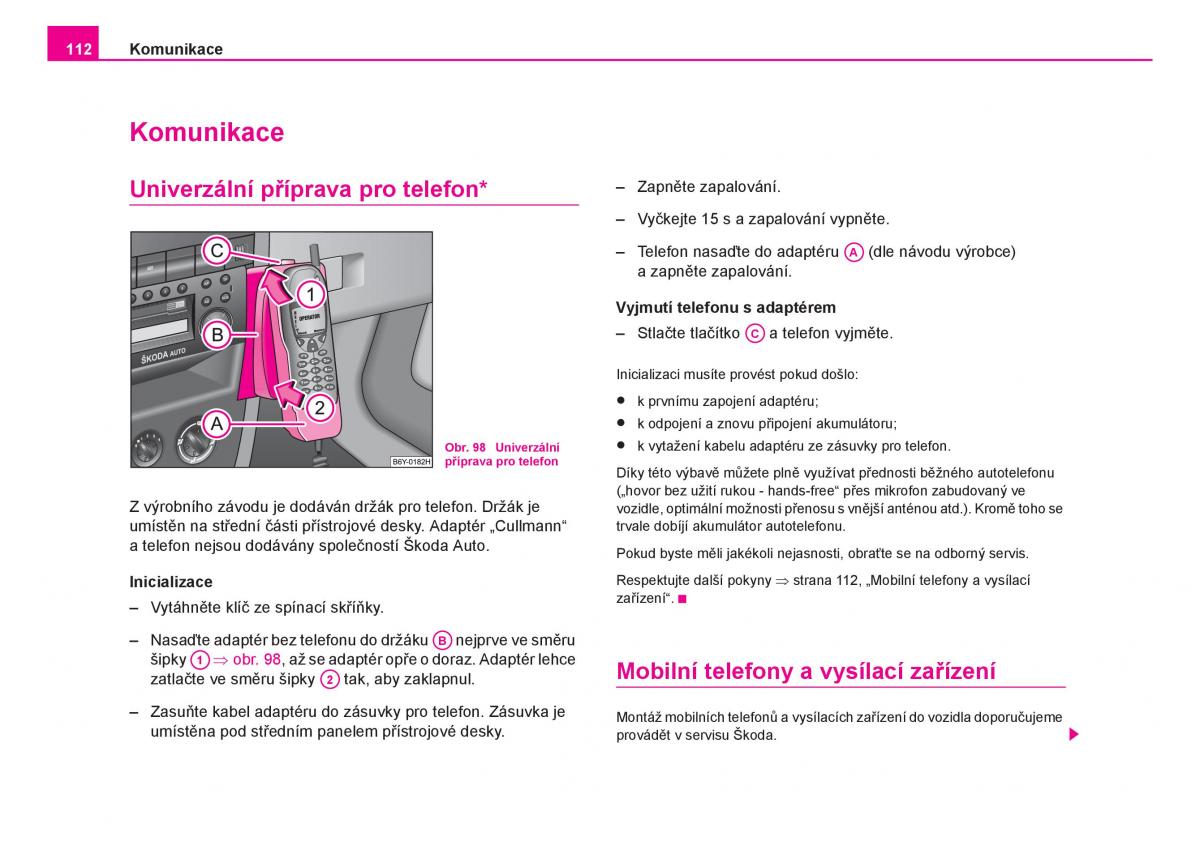 Skoda Fabia I 1 navod k obsludze / page 113