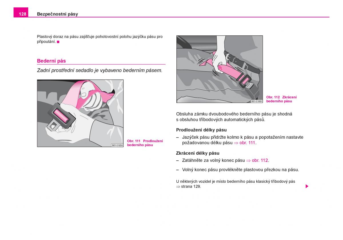 Skoda Fabia I 1 navod k obsludze / page 129