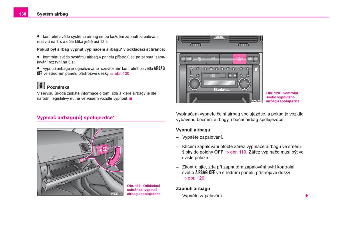 Skoda Fabia I 1 navod k obsludze / page 139