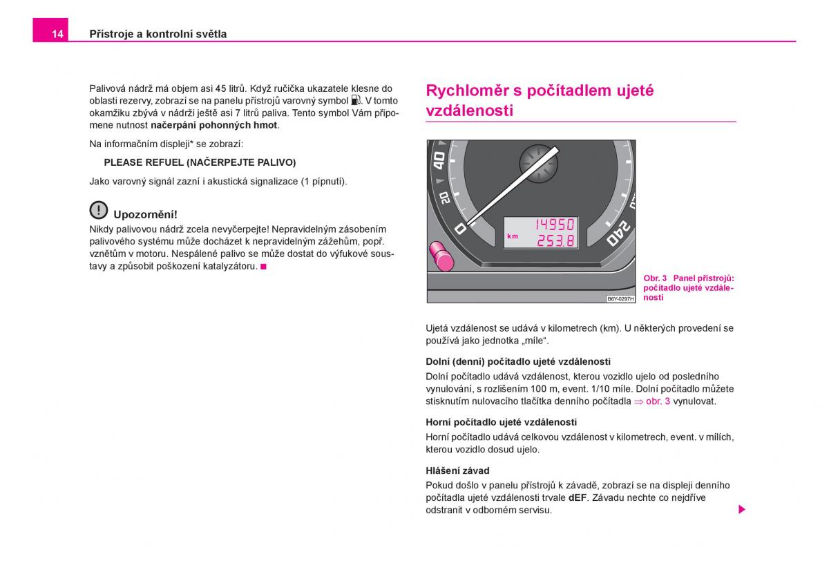 Skoda Fabia I 1 navod k obsludze / page 15