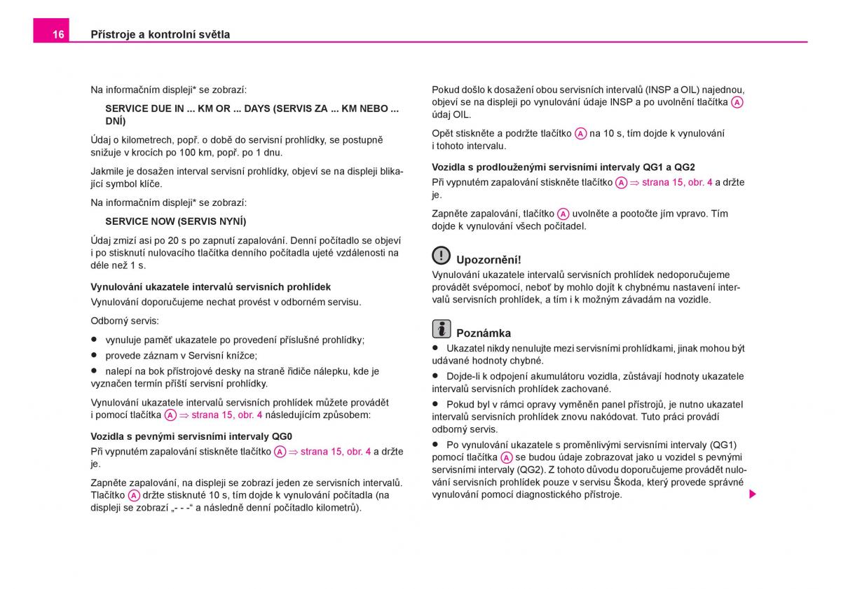 Skoda Fabia I 1 navod k obsludze / page 17