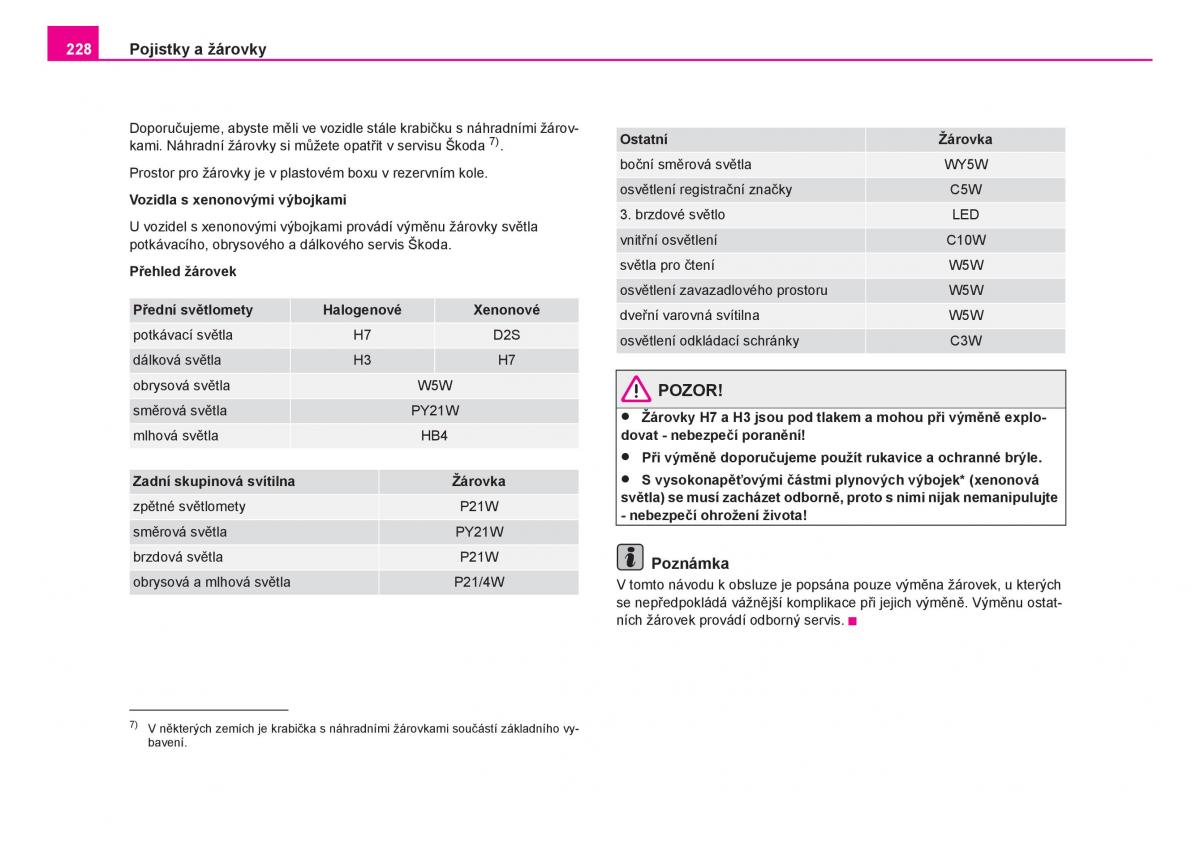 Skoda Fabia I 1 navod k obsludze / page 229