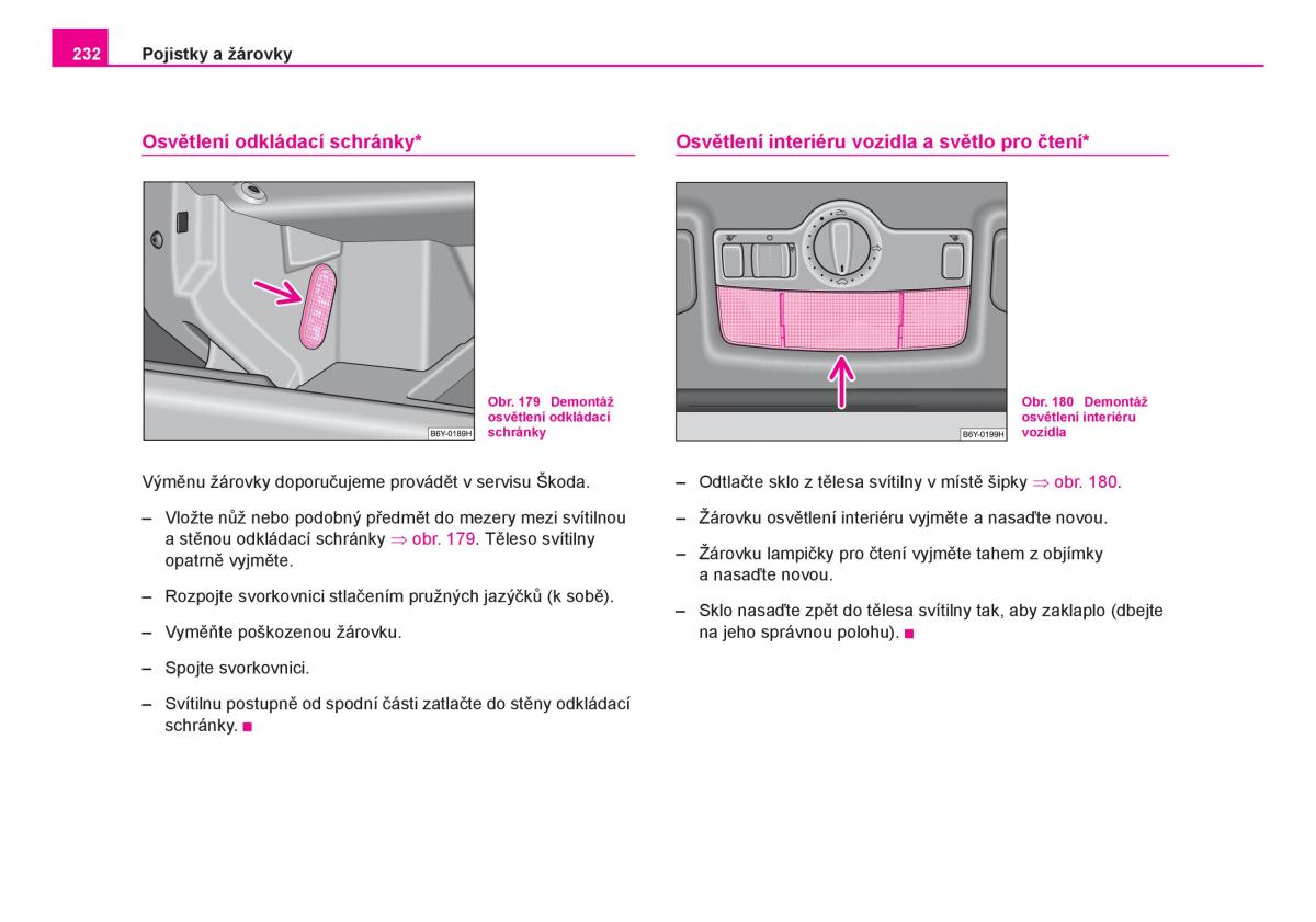 Skoda Fabia I 1 navod k obsludze / page 233