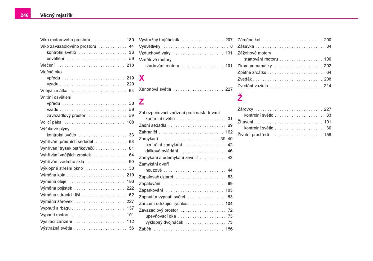 Skoda Fabia I 1 navod k obsludze / page 247