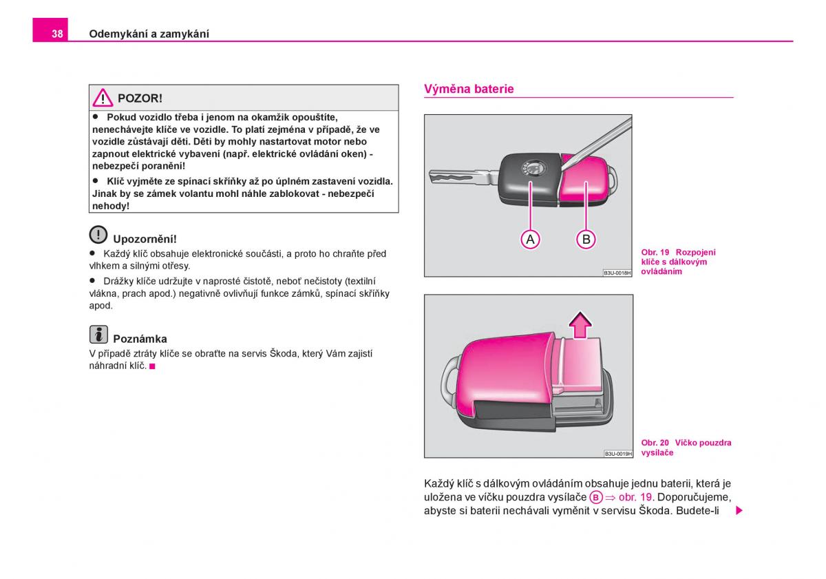 Skoda Fabia I 1 navod k obsludze / page 39