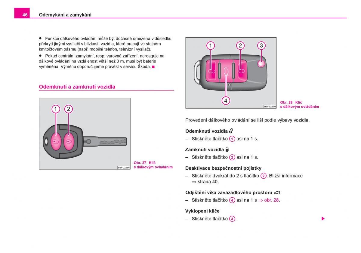 Skoda Fabia I 1 navod k obsludze / page 47