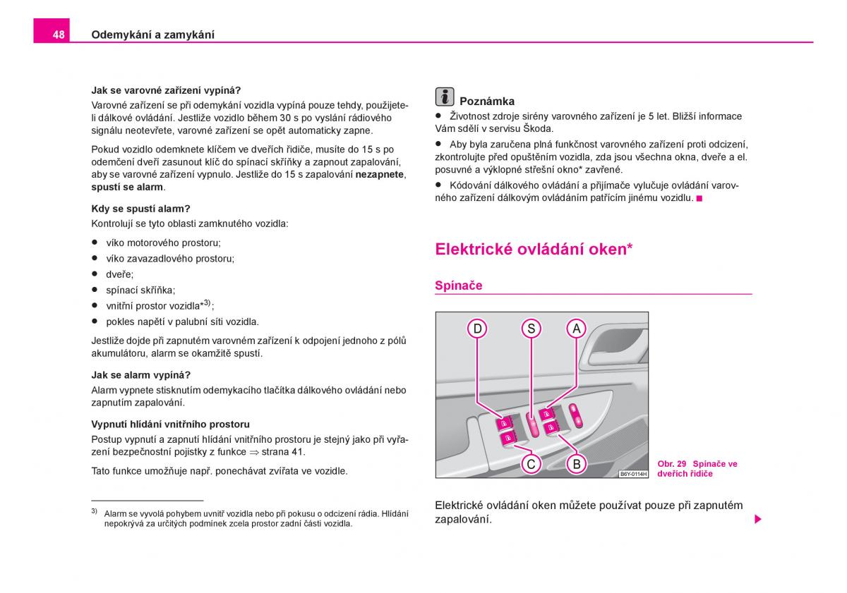 Skoda Fabia I 1 navod k obsludze / page 49