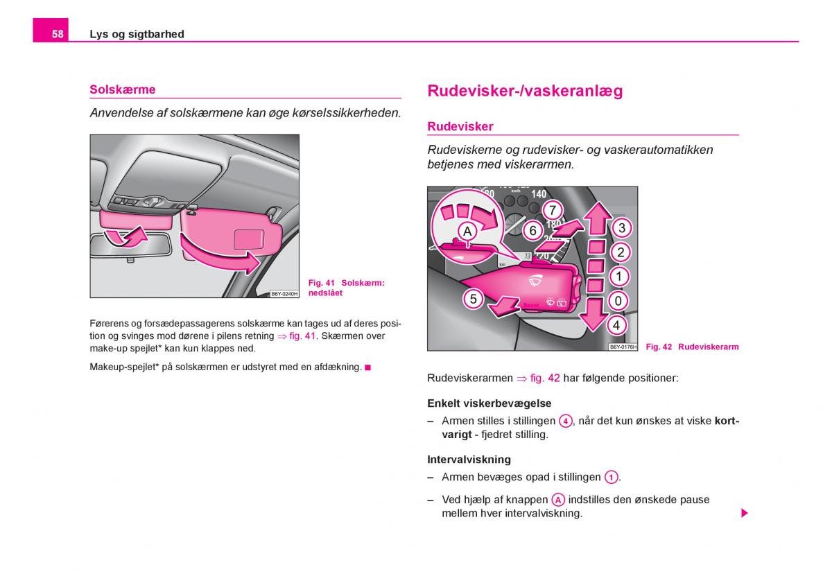 Skoda Fabia I 1 Bilens instruktionsbog / page 59