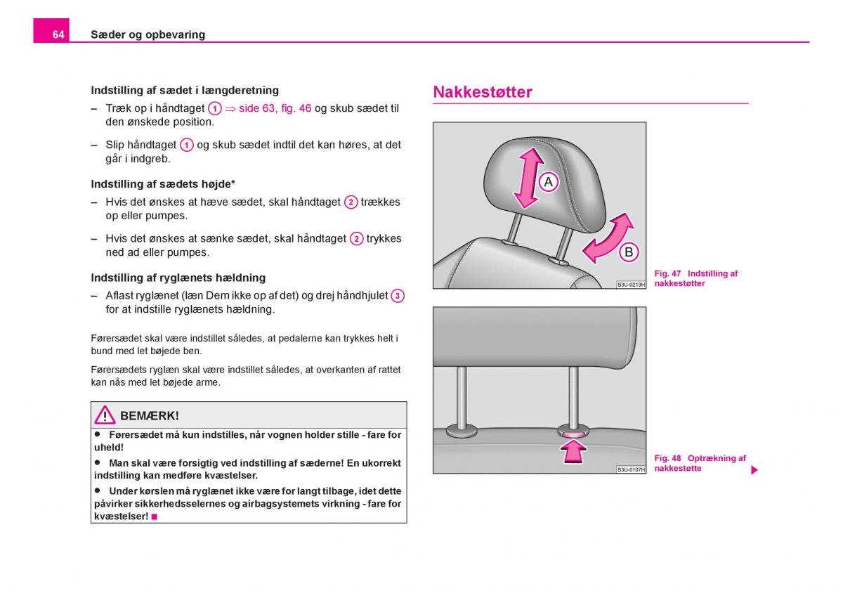 Skoda Fabia I 1 Bilens instruktionsbog / page 65