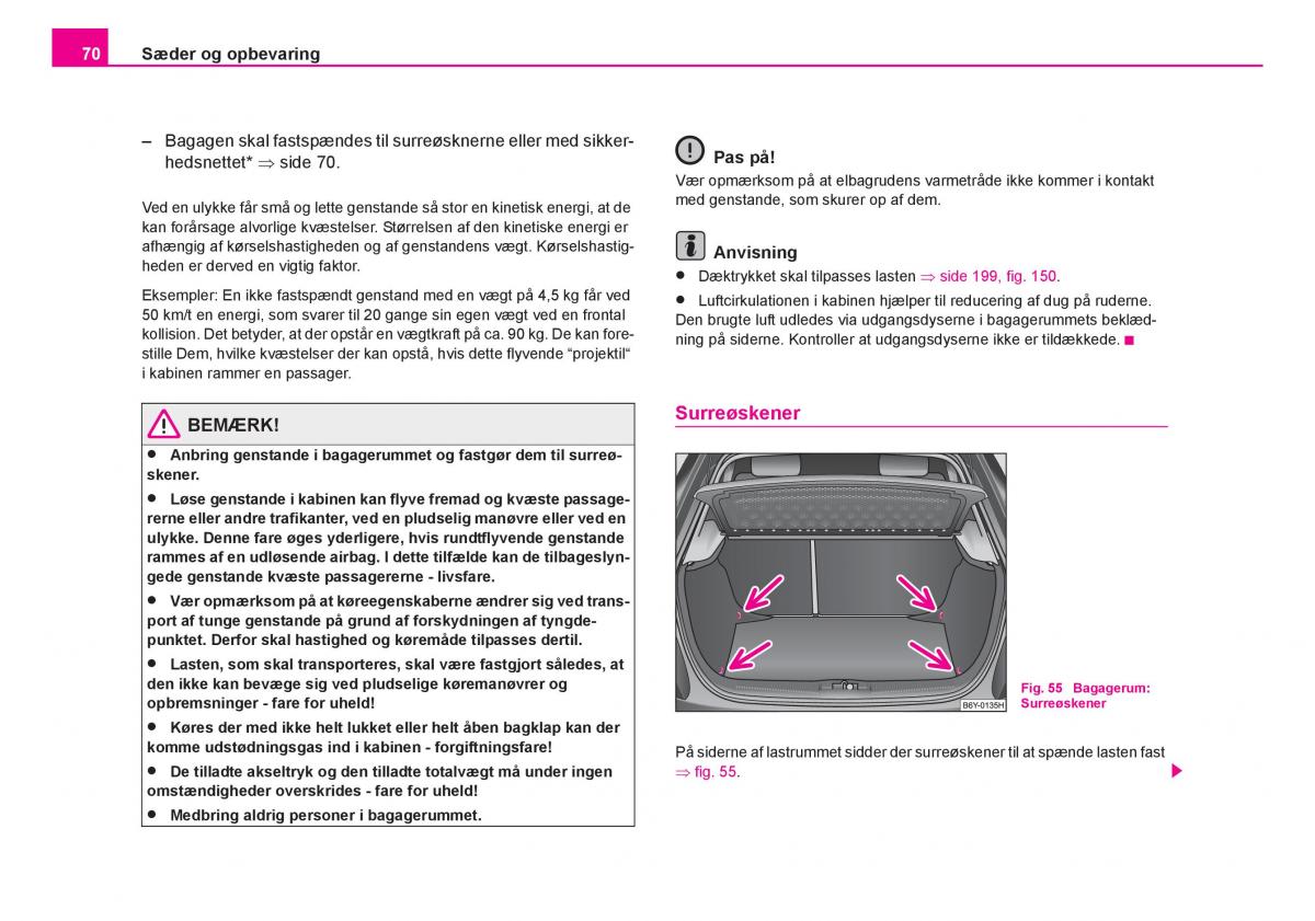 Skoda Fabia I 1 Bilens instruktionsbog / page 71