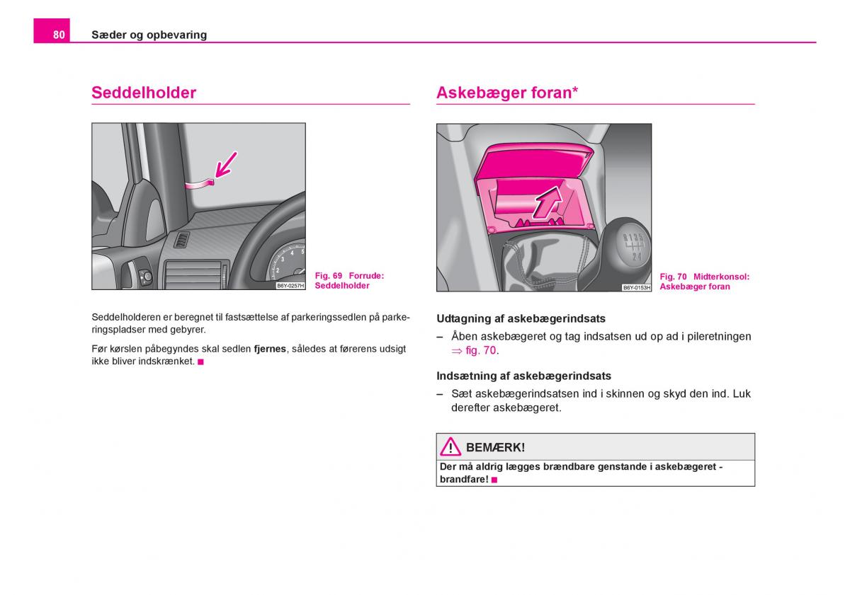 Skoda Fabia I 1 Bilens instruktionsbog / page 81