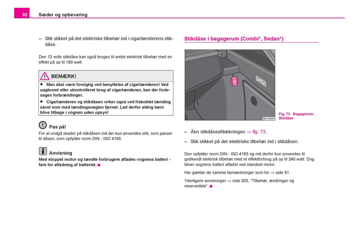 Skoda Fabia I 1 Bilens instruktionsbog / page 83