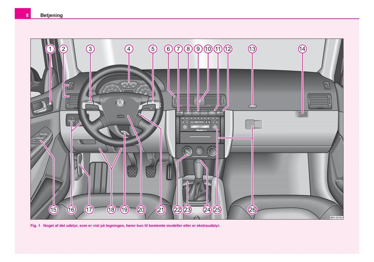 Skoda Fabia I 1 Bilens instruktionsbog / page 9