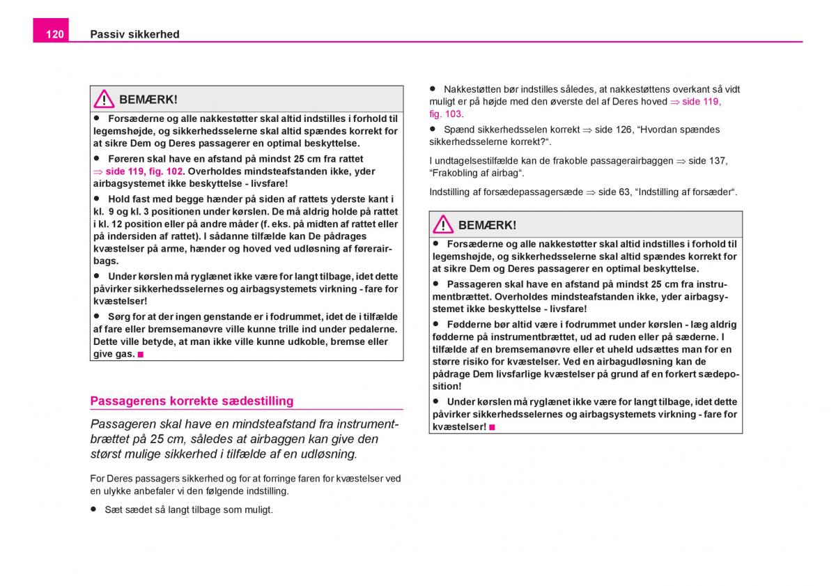 Skoda Fabia I 1 Bilens instruktionsbog / page 121