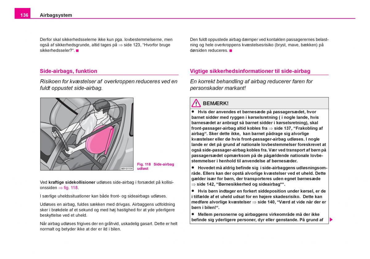 Skoda Fabia I 1 Bilens instruktionsbog / page 137