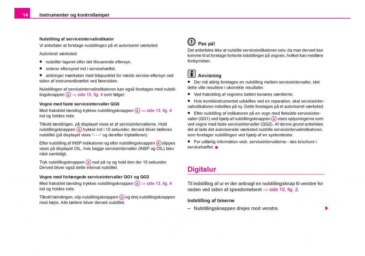 Skoda Fabia I 1 Bilens instruktionsbog / page 15