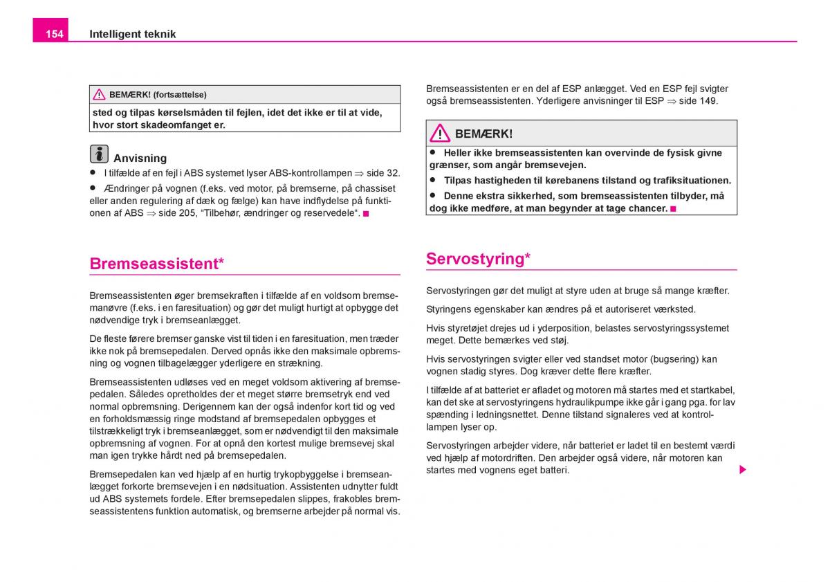 Skoda Fabia I 1 Bilens instruktionsbog / page 155