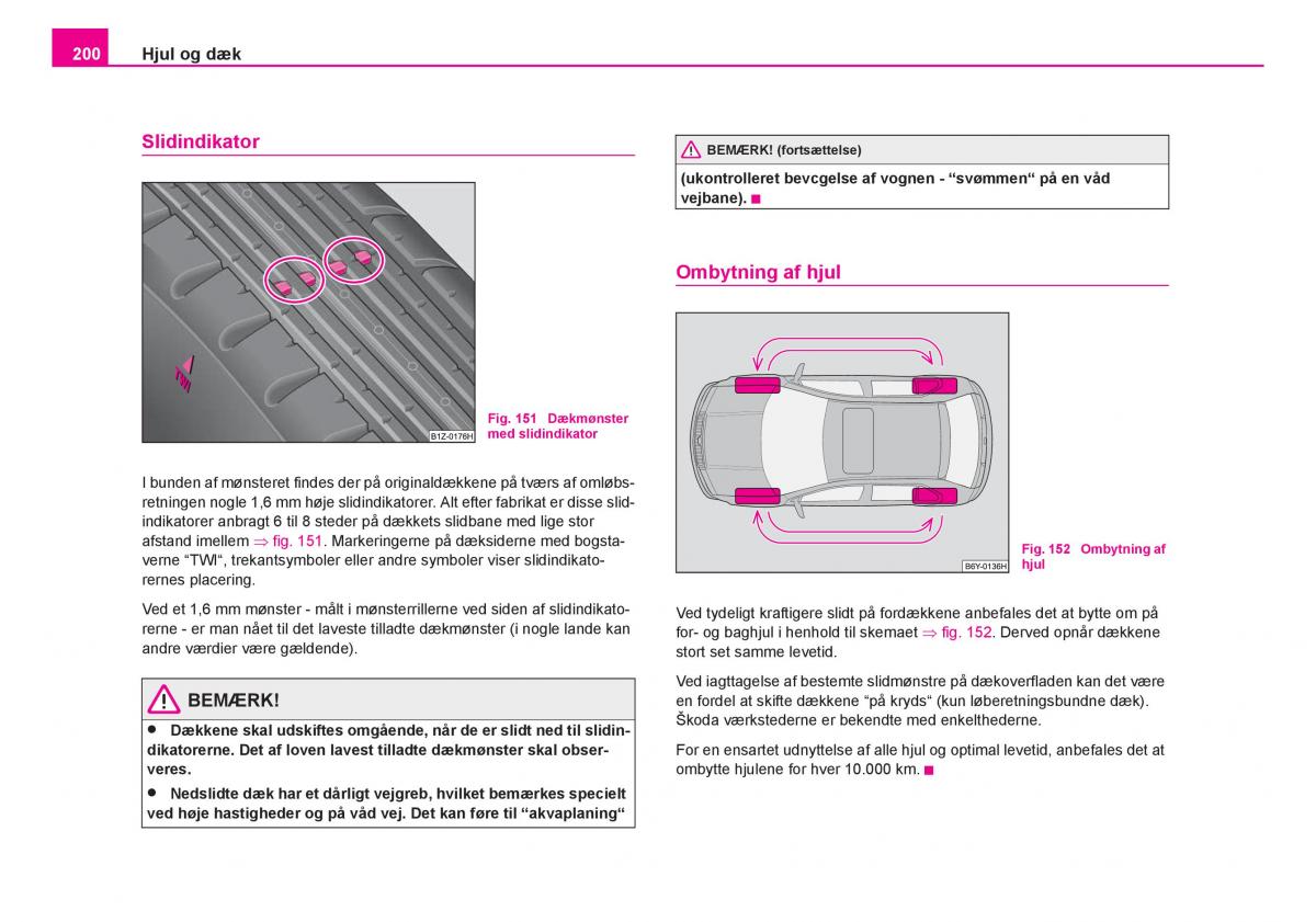 Skoda Fabia I 1 Bilens instruktionsbog / page 201