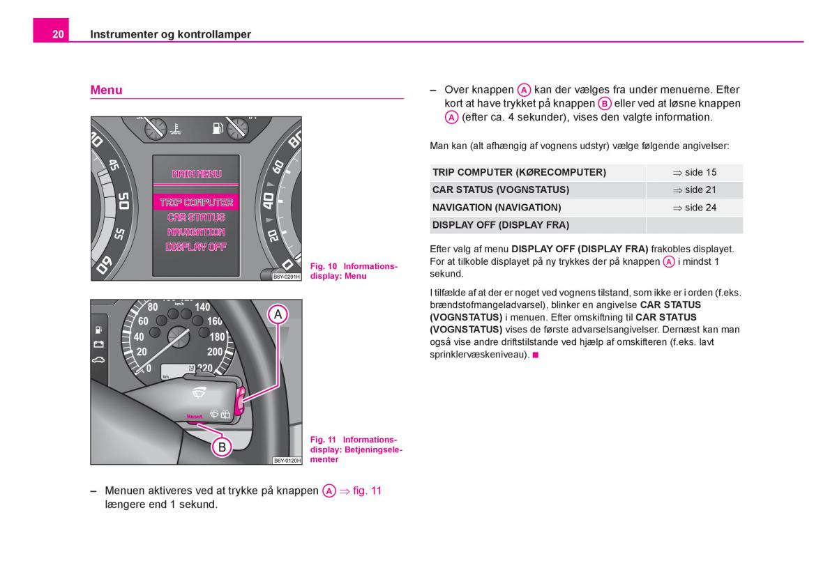 Skoda Fabia I 1 Bilens instruktionsbog / page 21