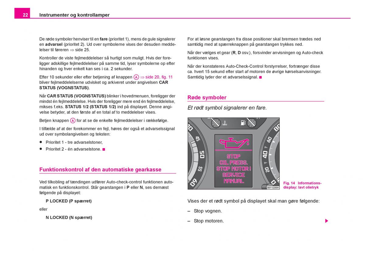 Skoda Fabia I 1 Bilens instruktionsbog / page 23