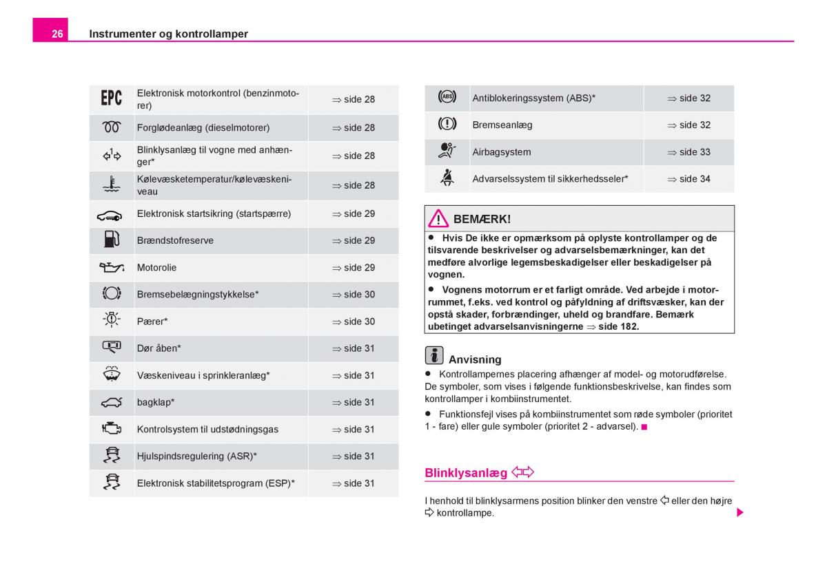 Skoda Fabia I 1 Bilens instruktionsbog / page 27