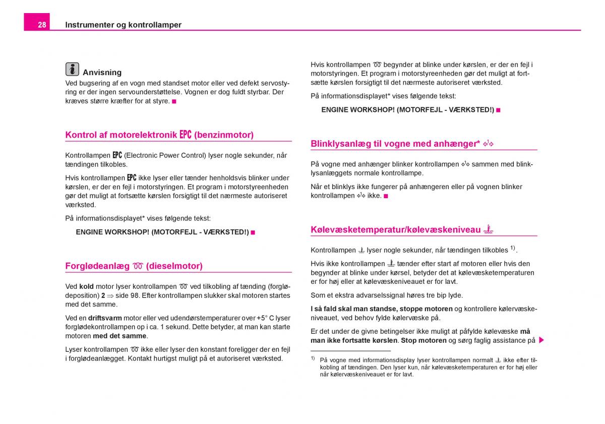 Skoda Fabia I 1 Bilens instruktionsbog / page 29