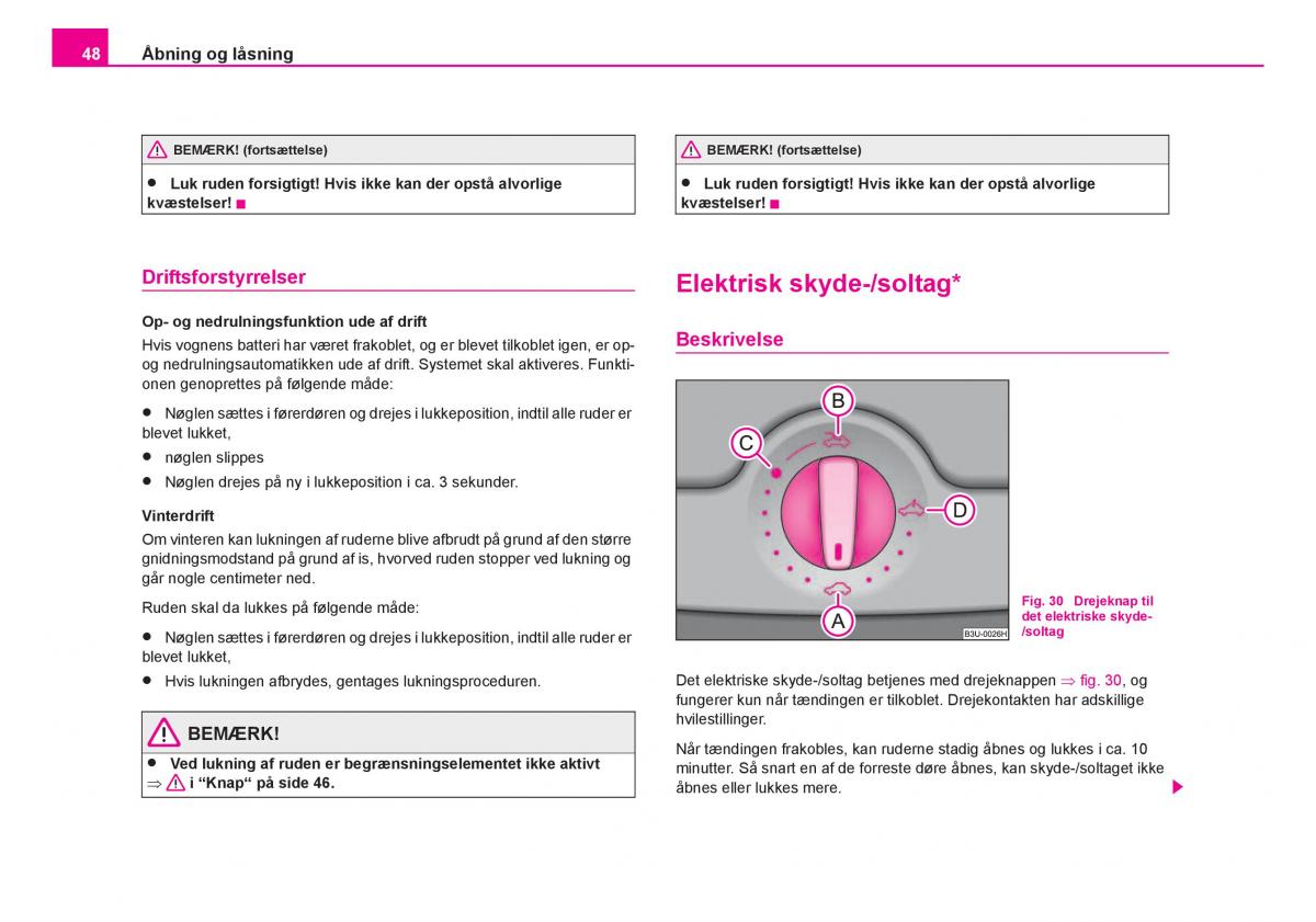 Skoda Fabia I 1 Bilens instruktionsbog / page 49